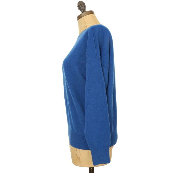 MADEWELL (Re)sponsible Cashmere Sweater Top XS Oversized Crew Pacific Blue B20 - Picture 5 of 6